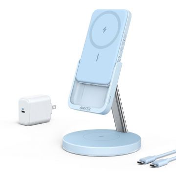 Incarcator rapid wireless Anker Powerwave cu banca de putere.