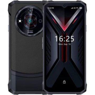 Telefon mobil HOTWAV T7 Pro, Black, 4G, 6.6 2K FHD+, 12GB RAM(6GB+6GB extensibili), 256GB ROM, 64MP, Android 13, MT8788 Octa-Core, 6280mAh, NFC, Face ID, Dual SIM