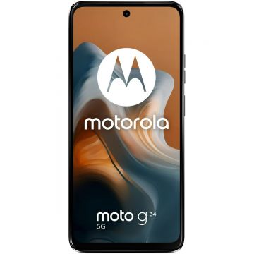 Telefon mobil Motorola Moto G34, 4GB RAM, Memorie 128GB, Dual Sim, 5G, Negru Charcoal