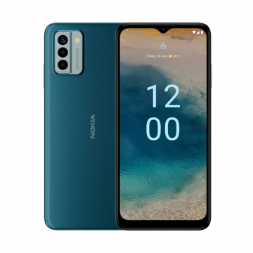 Telefon Mobil Nokia G22, 4GB RAM, Memorie 64GB, Dual Sim, 4G, Albastru Lagoon