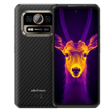 Telefon mobil Ulefone Power Armor 25T Negru, 4G, 50MP+64MP Dual Camera, Senzor imagine termica, IPS 6.78 , 12GB RAM (6GB+ 6GB extensibili) , 256 GB ROM, Android 14, Helio G99, Dual SIM