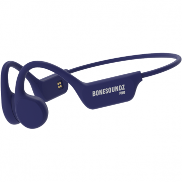 BONESOUNDZ Casti Bonesoundz PRO, Bone Conduction Pro, Open Ear, Bluetooth 5.3, IPX8 Waterproof, 16GB Storage, 10 Hours, Albastru