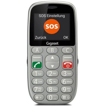 GIGASET Telefon mobil Gigaset GL390, Dual Sim, Argintiu