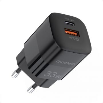 Incarcator Retea 33W A+C Dual Port Negru