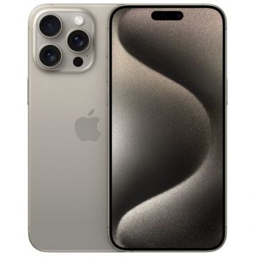 Telefon mobil iPhone 15 Pro Max 256GB 5G Natur Titanium