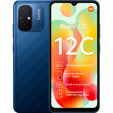 Telefon mobil Redmi 12C 32GB 3GB RAM NFC 4G Blue