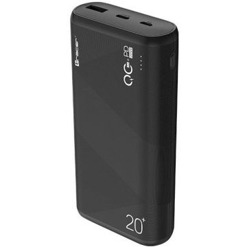 Acumulator Extern Amos 20000mAh QC 3.0 PD20W BK Negru
