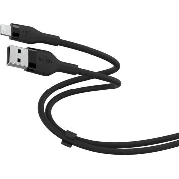 Belkin Belkin BOOST CHARGE Flex Silicone cable USB-A to Lightning - 2M - Black