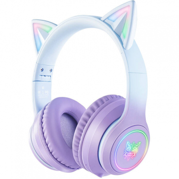 Casti B90 10M Gaming Bluetooth Albastru/Violet