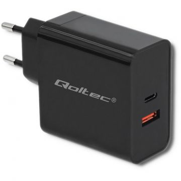 Incarcator Retea 51716  63W   5-20V 1.5-3A  USB Type C    USB QC 3.0 Negru