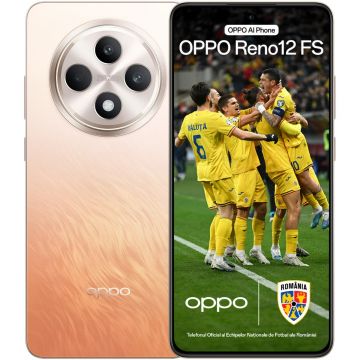 Telefon Mobil Oppo Reno 12 FS, 8GB RAM, Memorie 512GB, Dual Sim, 4G, Portocaliu Amber