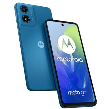 Motorola Telefon Mobil Motorola Moto G04, Procesor Unisoc T606 Octa-Core, IPS LCD touchscreen 6.56, 4GB RAM, 64GB Flash, Camera 16 MP, Wi-Fi, 4G, Dual Sim, Android, Albastru