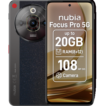 Smartphone ZTE nubia Focus Pro, Ecran FHD+ 120Hz, 256GB, 20GB RAM (8GB+ 12GB extensibili), Dual SIM, 5G, Camera 108 MP OIS, Black Smartphone ZTE nubia Focus Pro, Ecran FHD+ 120Hz, 256GB, 20GB RAM (8GB+ 12GB extensibili), Dual SIM, 5G, Camera 108 MP OIS, Black