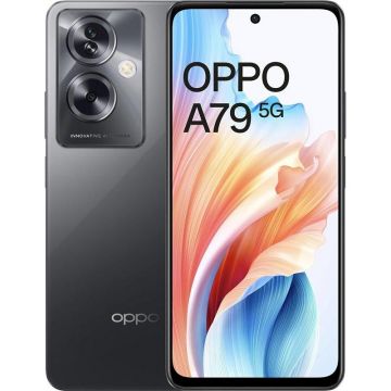 Telefon mobil Oppo A79, 4GB RAM, 128GB, 5G, Dual-SIM, Negru Mystery