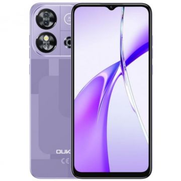Telefon Mobil Oukitel C57s, Mov, 4G, 6.52   HD, 8GB RAM (2GB + 6GB extinsibili), 64GB ROM, Android 14, 13MP + 5MP, 4300mAh, Dual SIM