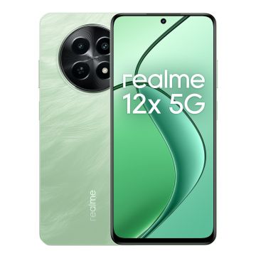 Telefon Mobil Realme 12X, 8GB RAM, Memorie 256Gb, Dual Sim, NFC, 5G, Verde Feather