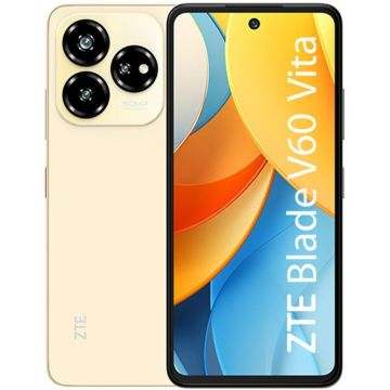 Telefon mobil ZTE Blade V60 Vita, 256GB, 6GB RAM, Dual-SIM, 4G, Champagne Gold