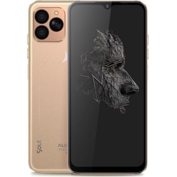 Smartphone Allview Soul X10, 128GB, 6GB RAM, Dual SIM, 4G, Quad-Camera, Gold Sparkle