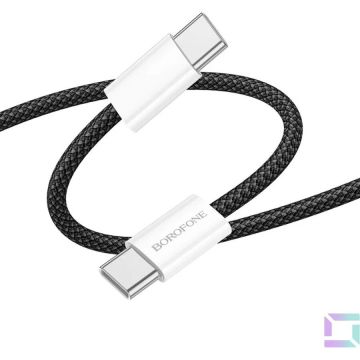 Borofone CABLU alimentare si date Borofone BX103, Fast Charging Data Cable pt. smartphone, USB Type-C la USB Type-C 60W, 1m, Negru