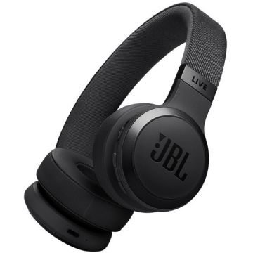 JBL Casti audio wireless on-ear JBL LIVE 670NC, True Adaptive NC, Bluetooth, Multi-Point, Negru