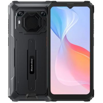Smartphone Blackview BV6200 Pro, Baterie 13.000 mAh, 12GB RAM (6GB + 6GB extensibili), 128GB flash, Dual SIM, 4G Rugged Phone, Black