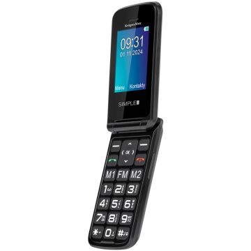 Telefon Seniori GSM Buton SOS 931 128MB Negru
