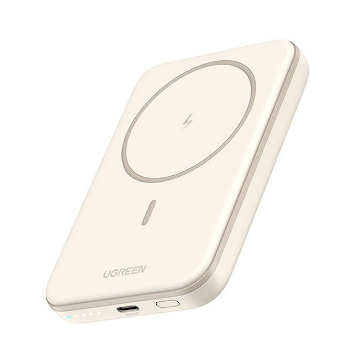 Acumulator Extern 20W   10000mAh Magnetic Wireless   Bej