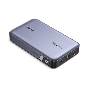 Acumulator Extern Fast Charging Bidirectional    USB-A USB-C  20000mAh 100W Negru