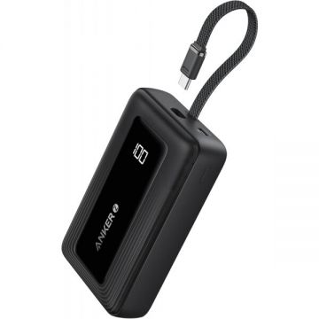Anker Baterie Externa Anker Zolo, 20000mAh, 30W, QC + PD, 1 x USB-A - 2 x USB-C, Neagru, A1689011