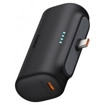 Baterie Externa Compact 5000mAh 20W USB-C Negru