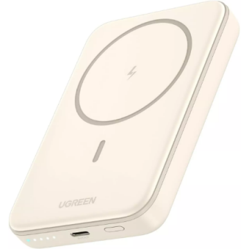 Baterie Externa Magnetic 10.000mAh  Wireless  PD 20W  USB-C  Bej
