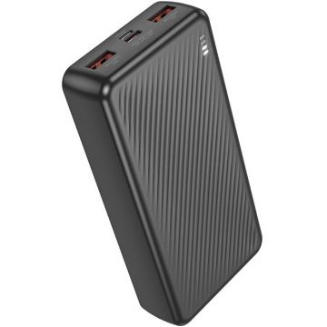 Borofone Baterie externa Borofone BJ56A, 20000mAh, 22.5W, 2 x USB; 1 x USB Type-C, 1 x Micro USB, total 2A, negru