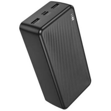 Borofone Power bank Borofone „BJ55B”, 30000mAh, 10W, 2 x USB, 1 x USB Type-C, 1 x Micro USB, total 5V/2A, negru