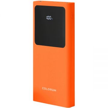 Colorum Baterie Externa Colorum CPB10-02, 10000mAh, 10W, 2 x USB-A, Portocalie