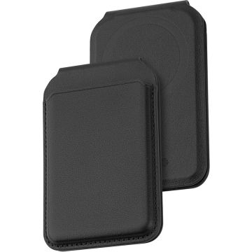 Dviced Dviced Leather magsafe foldable cardholder - Black