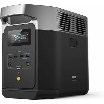 ECOFLOW Statie de incarcare portabila Power Station EcoFlow Delta 2, 1024 Wh, LiFePO4, iesire 12V, iesire USB-A, USB-PD, 4x 230V, Negru-Argintiu