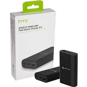 HTC Powerbank, HTC, 21W, Negru 9000mAh HTC Powerbank, HTC, 21W, Negru 9000mAh