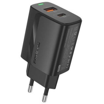 Incarcator EU66 A+C 2 (PD20W) Negru
