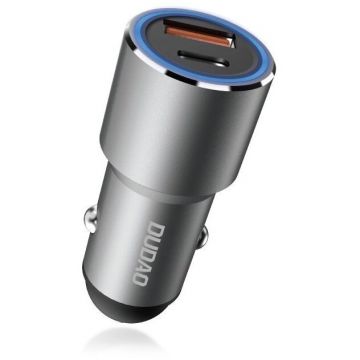 Incarcator R4PQ, USB/USB-C, 22.5W, Gri