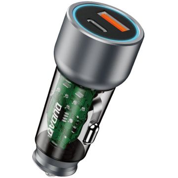 Incarcator R4T, USB/USB-C, 30W, Gri