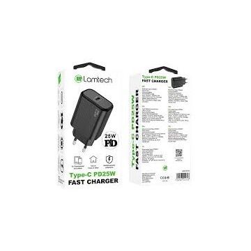 Incarcator Retea PD 25W 1xUSB Type-C Negru