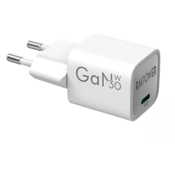 Incarcator Retea RP-PC1056  30W  GaN PD 	USB-C  Alb