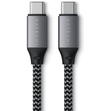 Satechi Satechi USB-C to USB-C 100W Braided Charging 2m Cable - Grey