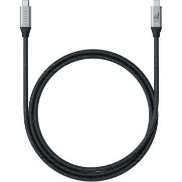 Satechi Satechi USB4 Pro Braided Cable 1.2m (PD240W,40Gbps data,8K/60Hz or 4K/120Hz) - Black