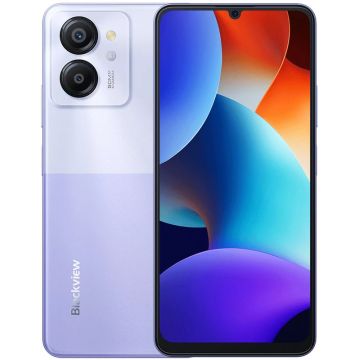 Smartphone Blackview Color 8, 256GB, 8GB RAM, Dual SIM, 4G, Tri-Camera, Wisteria Purple