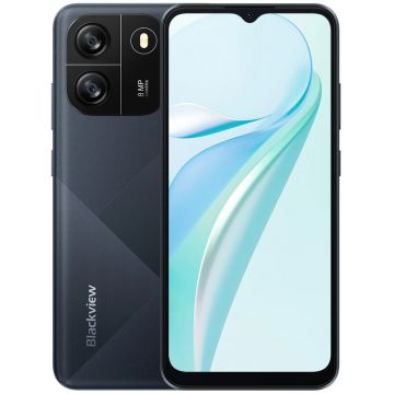 Smartphone Blackview WAVE 6C, 32GB, 2GB RAM, Dual SIM, 4G, Tri-Camera, Black