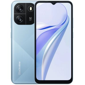 Smartphone Blackview WAVE 6C, 32GB, 2GB RAM, Dual SIM, 4G, Tri-Camera, Blue