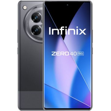 Smartphone INFINIX Zero 40, 512GB, 12GB RAM, Dual SIM, 5G, 4-Camere, Rock Black