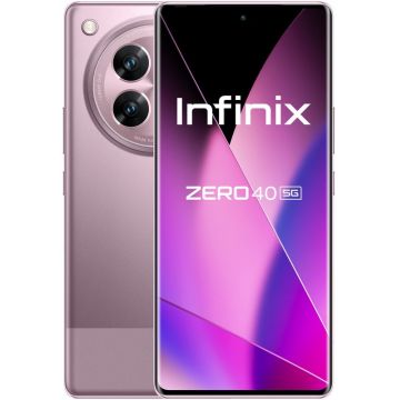 Smartphone INFINIX Zero 40, 512GB, 12GB RAM, Dual SIM, 5G, 4-Camere, Violet Garden
