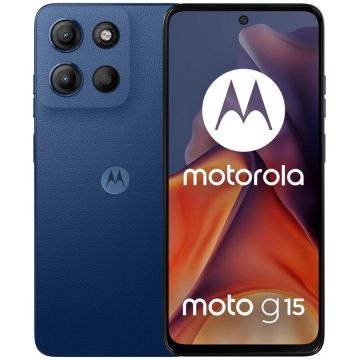 Smartphone Moto G15 8GB 128GB Dual SIM Sea Blue Smartphone Moto G15 8GB 128GB Dual SIM Sea Blue